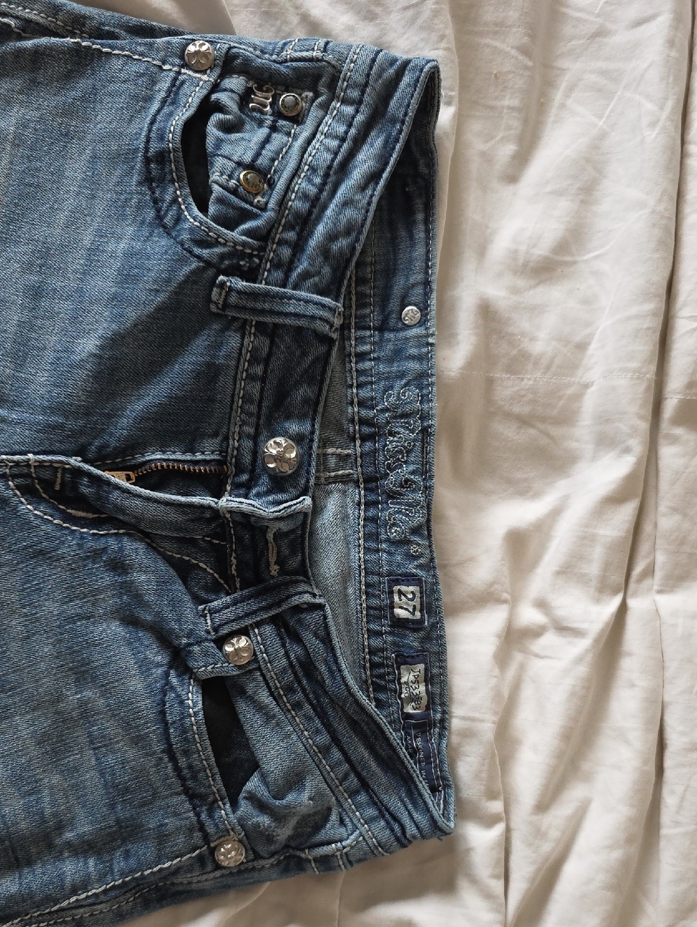 Miss Me Blue Denim Boot Cut Jeans